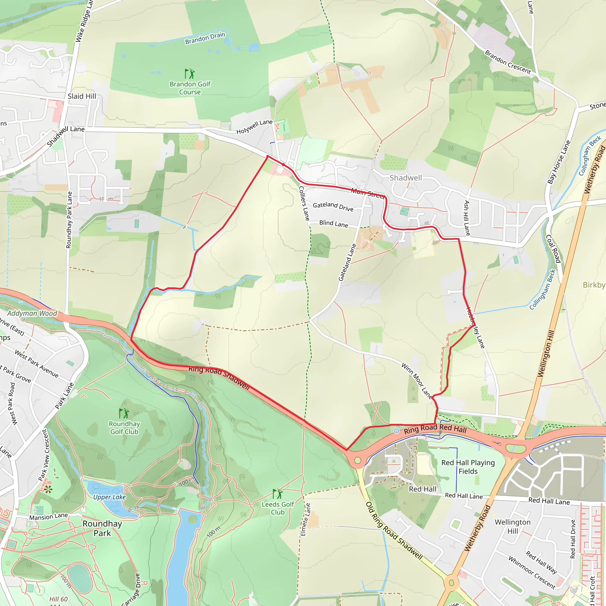 Shadwell Loop mobile static map