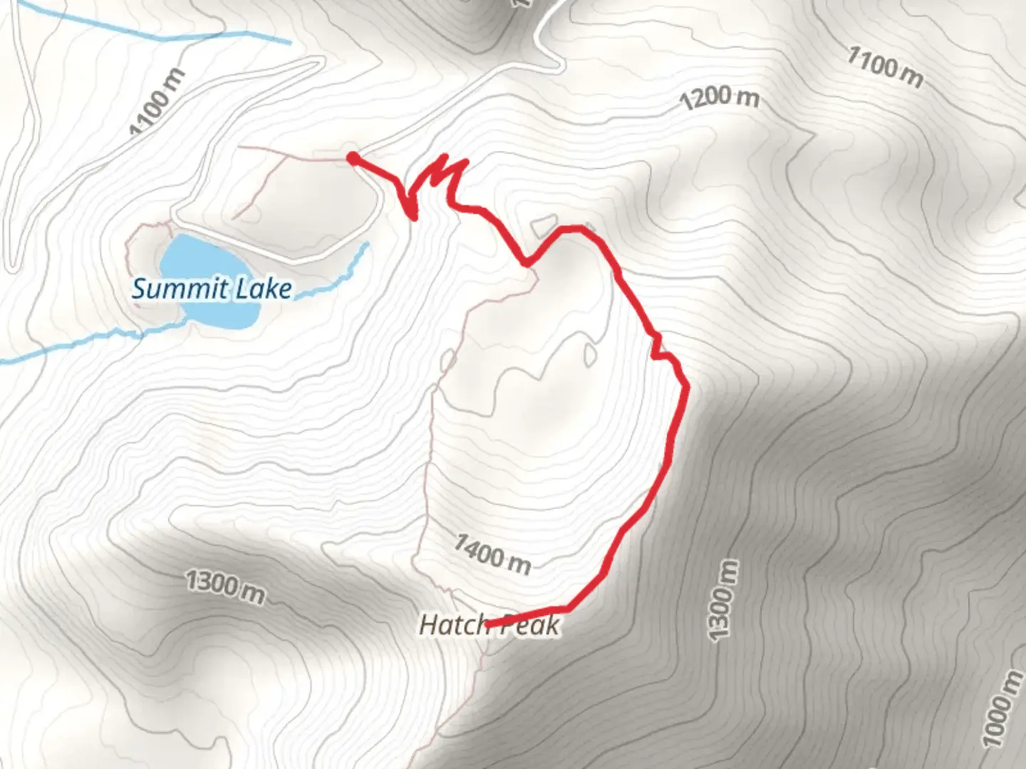 An image depicting the trail Hatch Peak and its surrounding area.