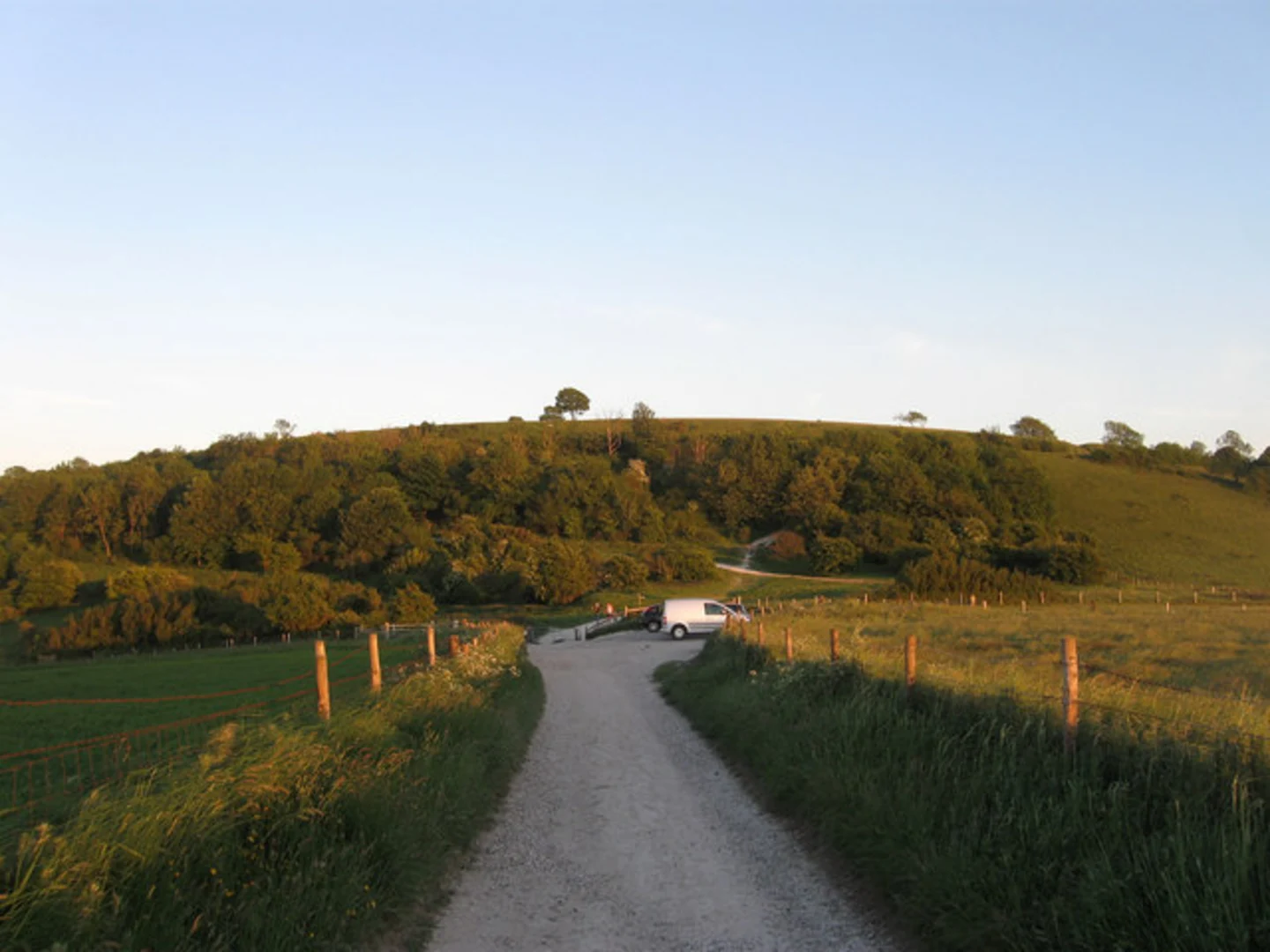 An image depicting the trail Cissbury Ring and its surrounding area.