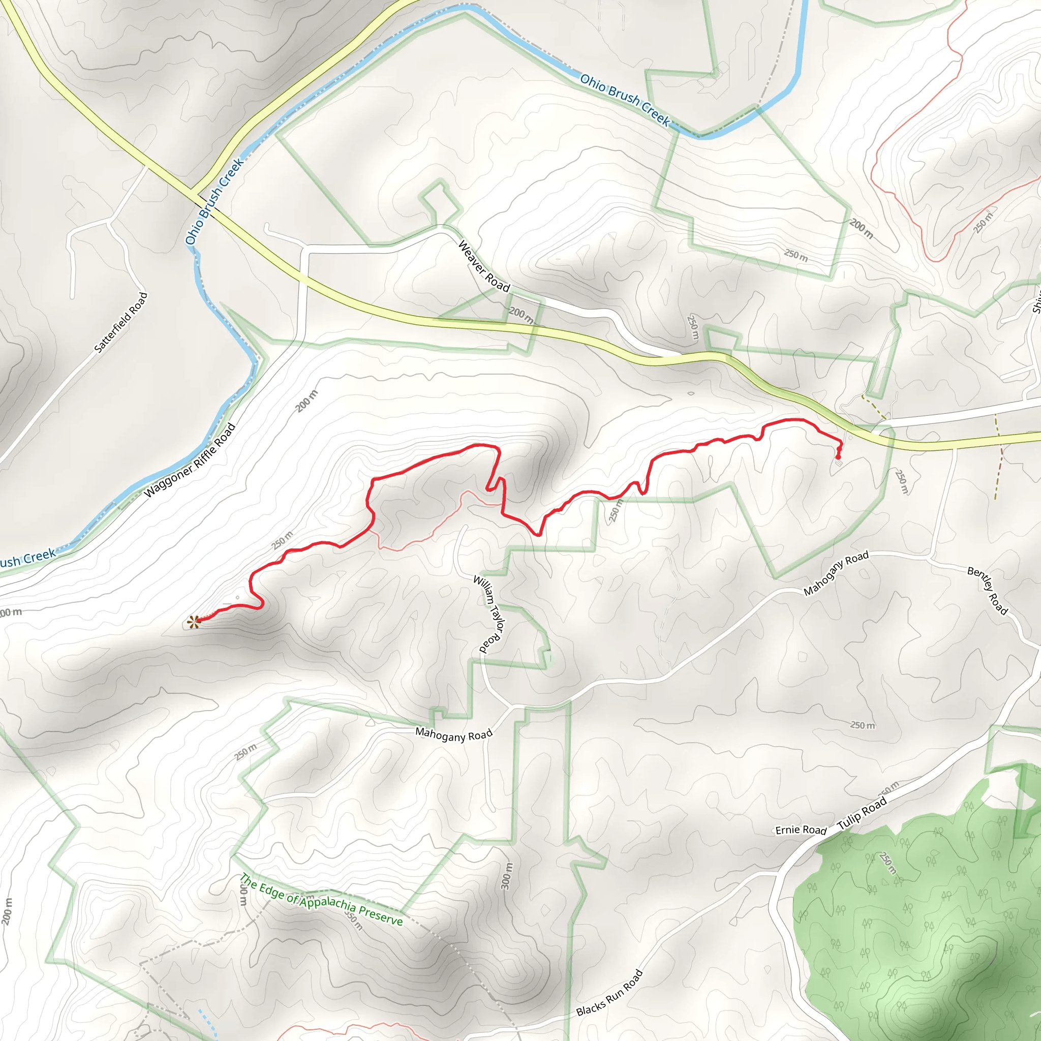 Buzzardroost Trail mobile static map