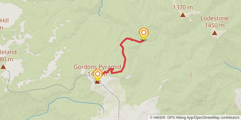 Leslie-Karamea Track spur 3 Map