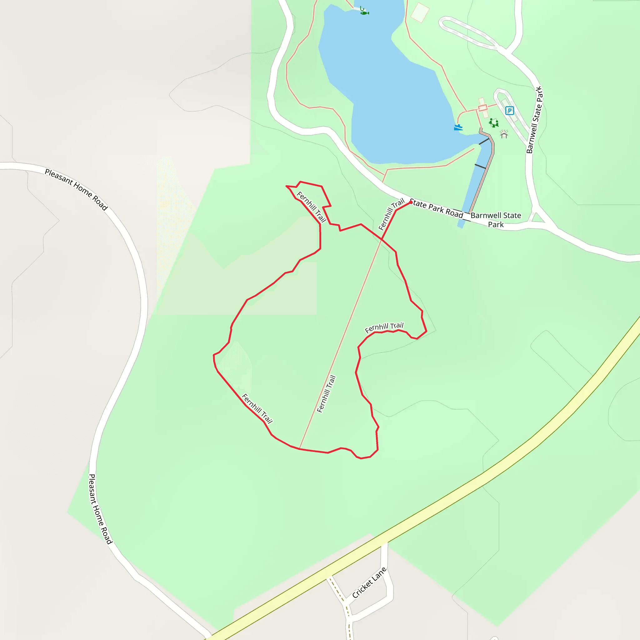 Fernhill Loop Trail mobile static map
