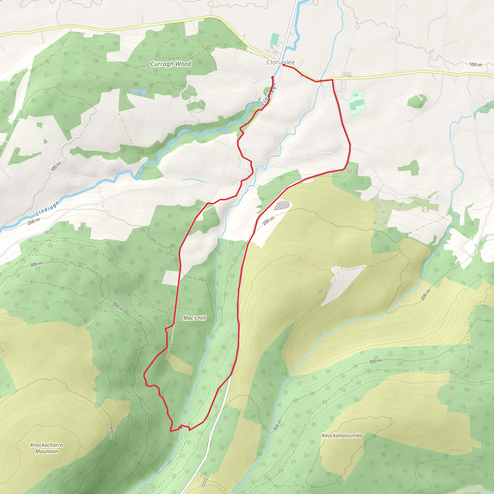 Glendineoregan Short Loop mobile static map