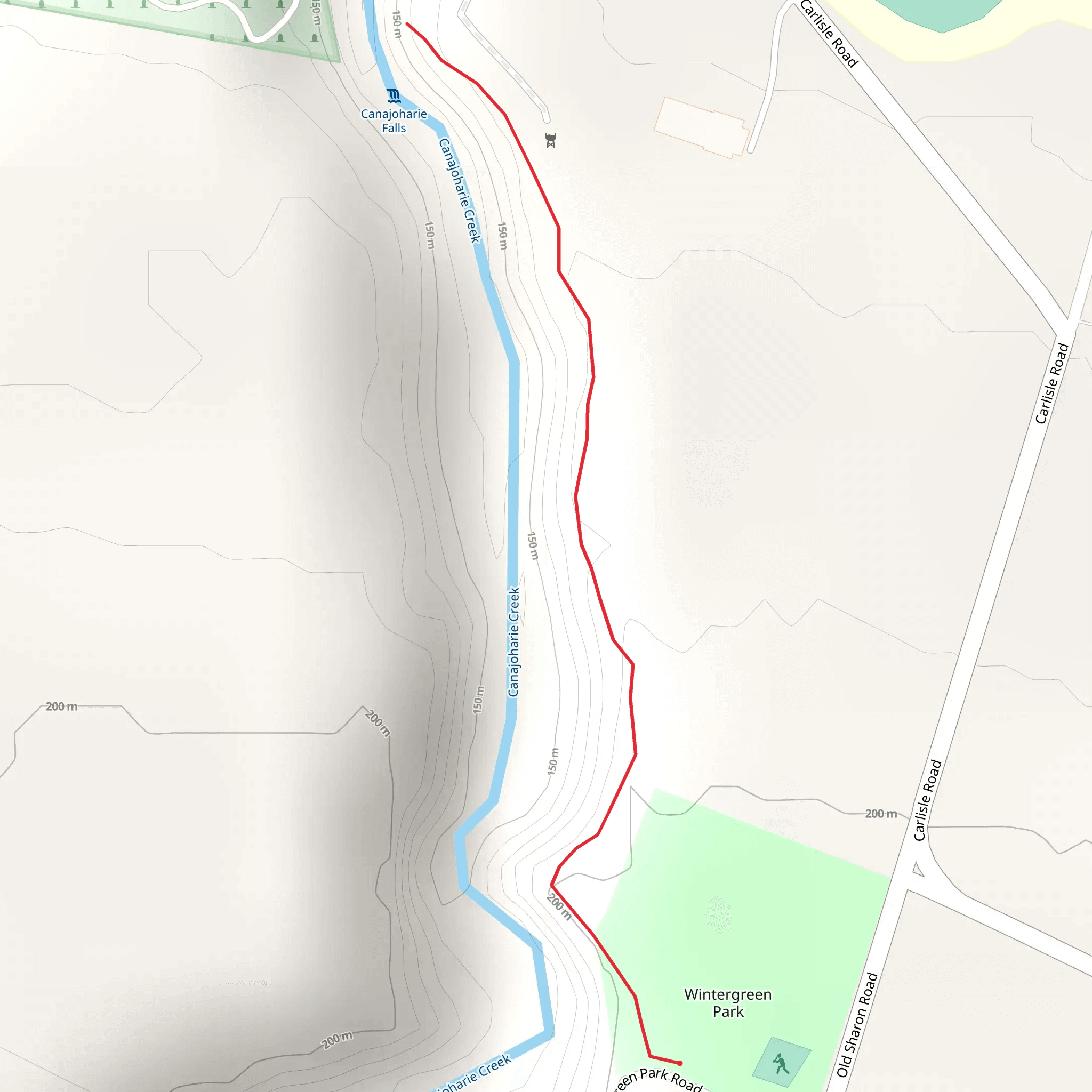 Canajoharie Falls mobile static map