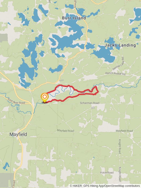 Loop along Boardman River - Brown Bridge Road