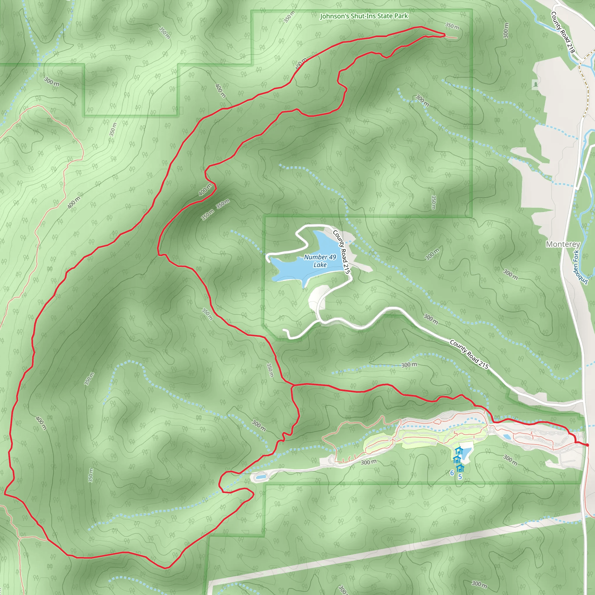 Goggins Mountain Equestrian Loop Trail mobile static map