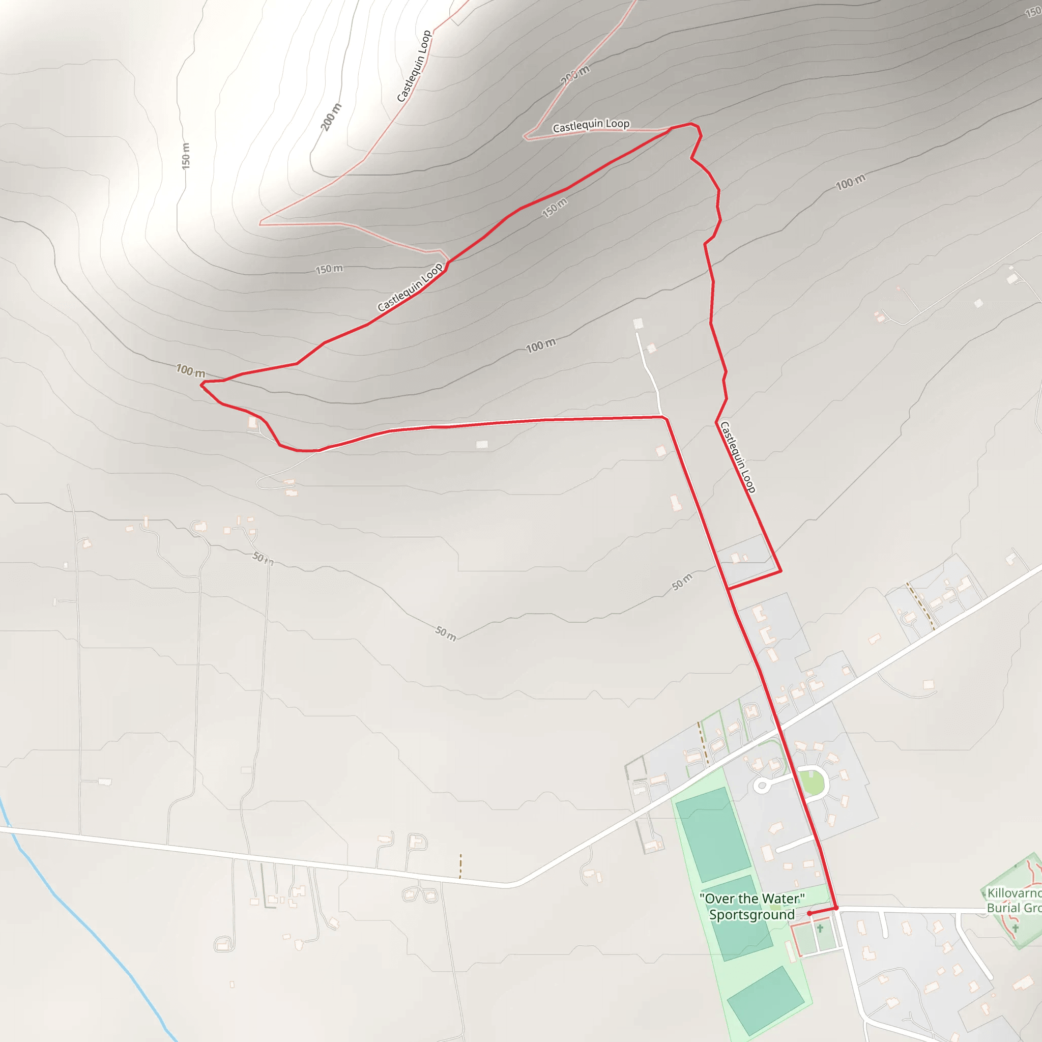 Castlequin Short Loop mobile static map