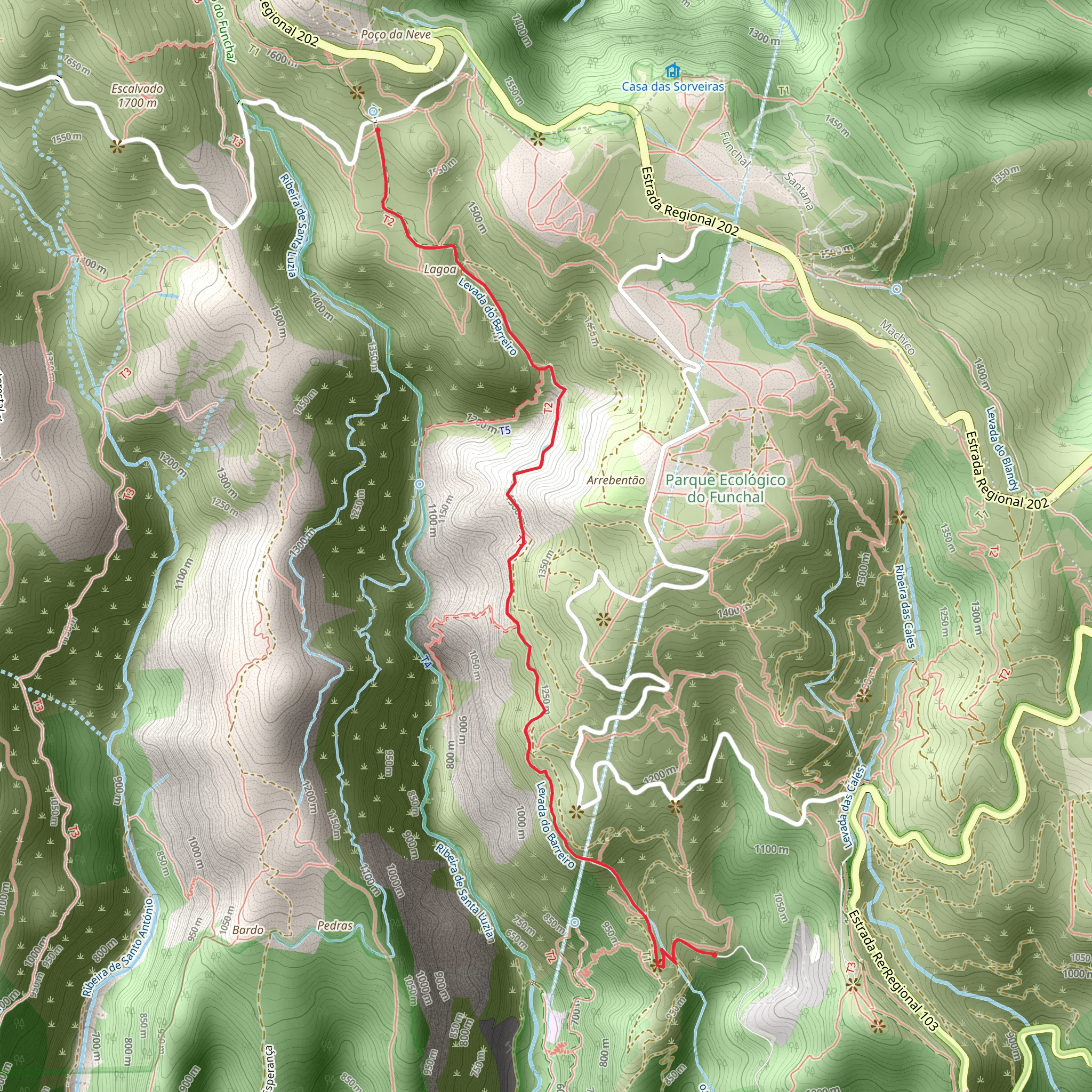 PR 4 Levada do Barreiro mobile static map