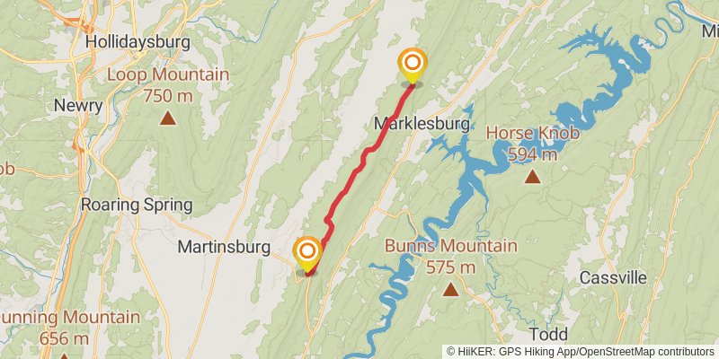 Mid State Trail - Pennsylvania stage 5 Map