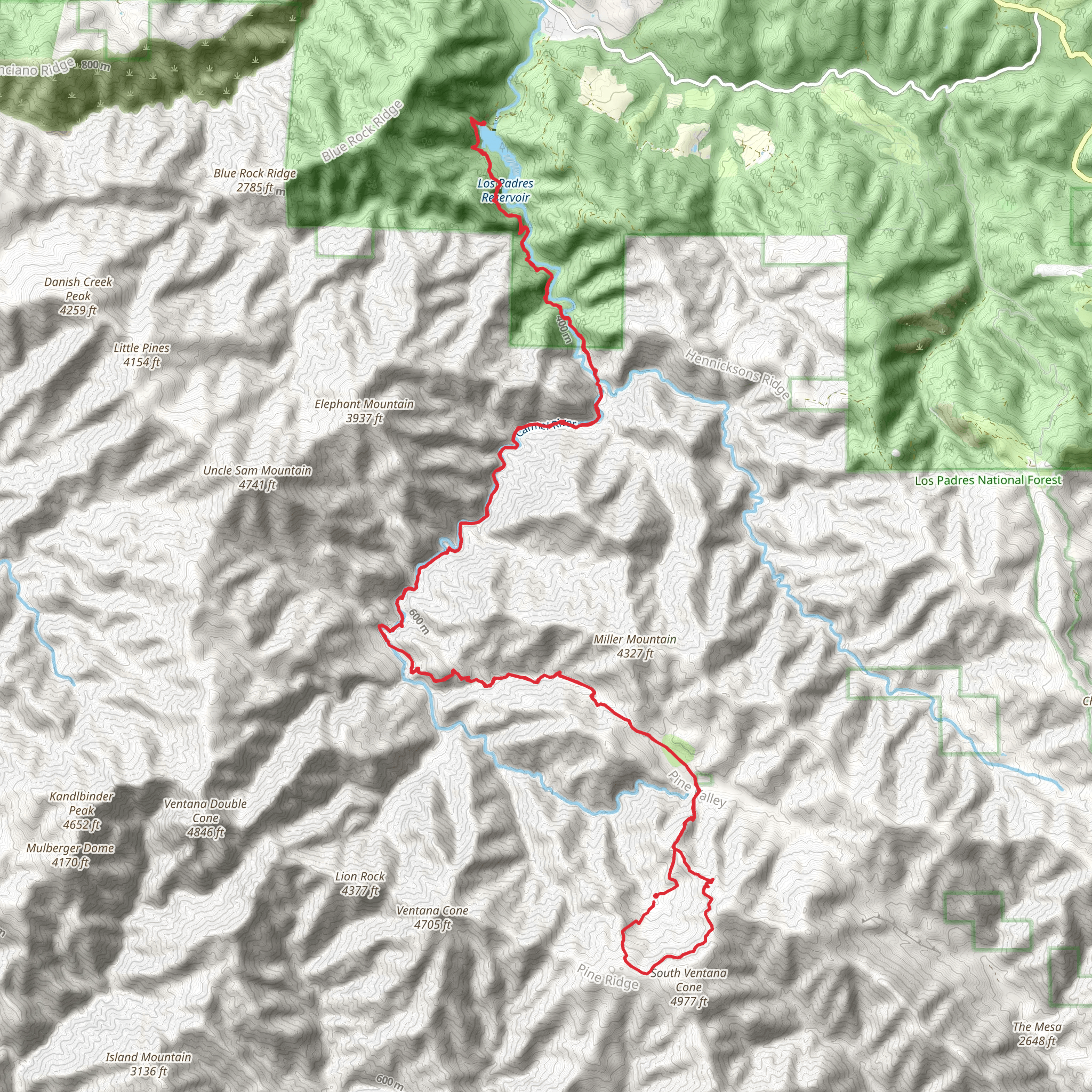 Carmel River Trail mobile static map
