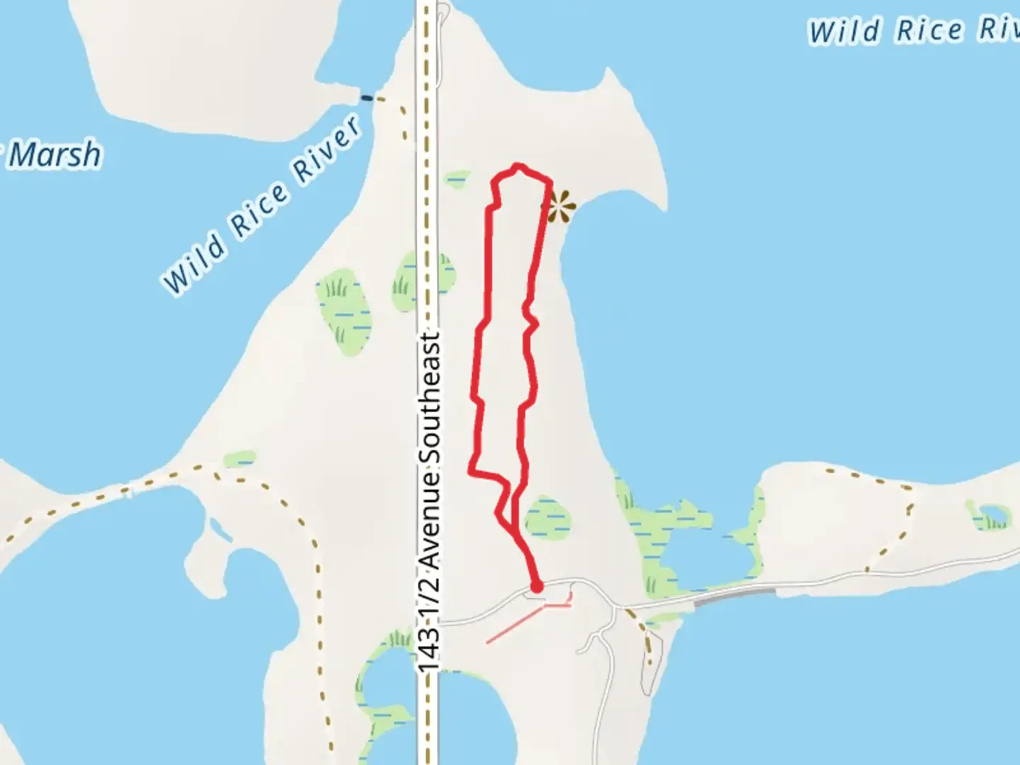 An image depicting the trail Avenue Southeast Loop and its surrounding area.