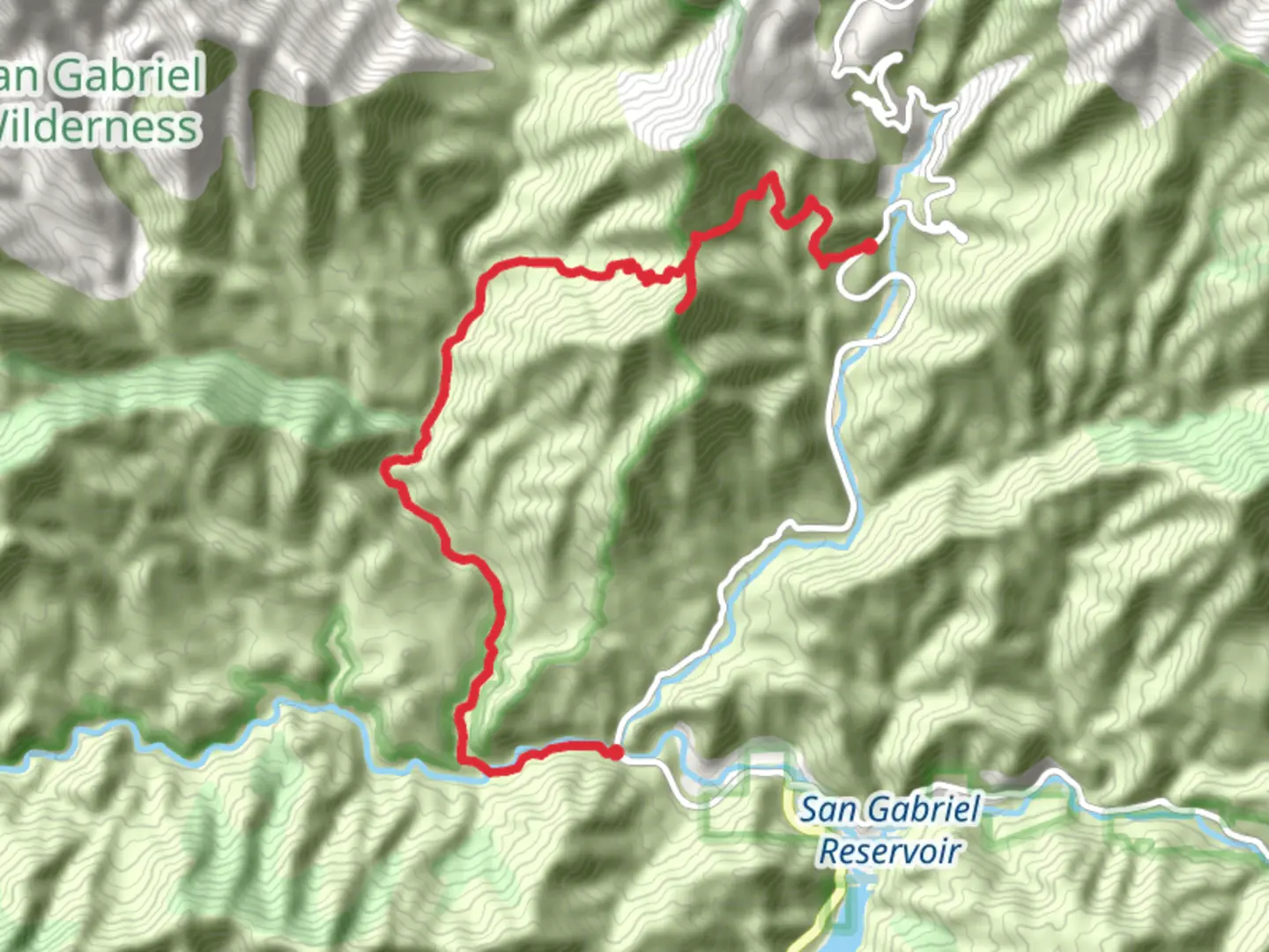 An image depicting the trail Bear Canyon Trail and Smith Mountain and its surrounding area.