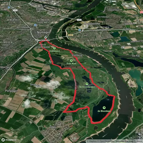 Oude Waal, De Groenlanden and de Bisonbaai Loop