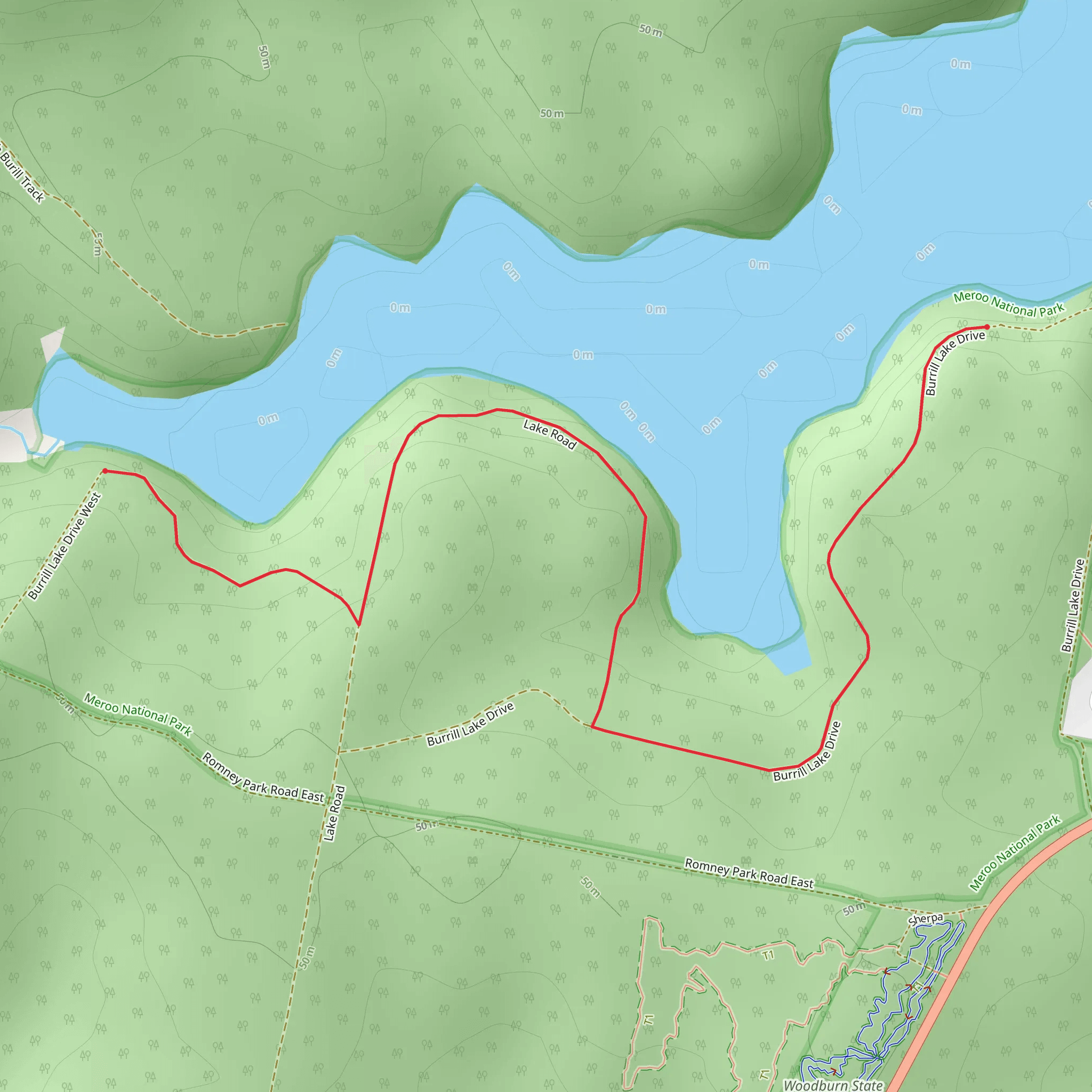 Giriwa Track mobile static map