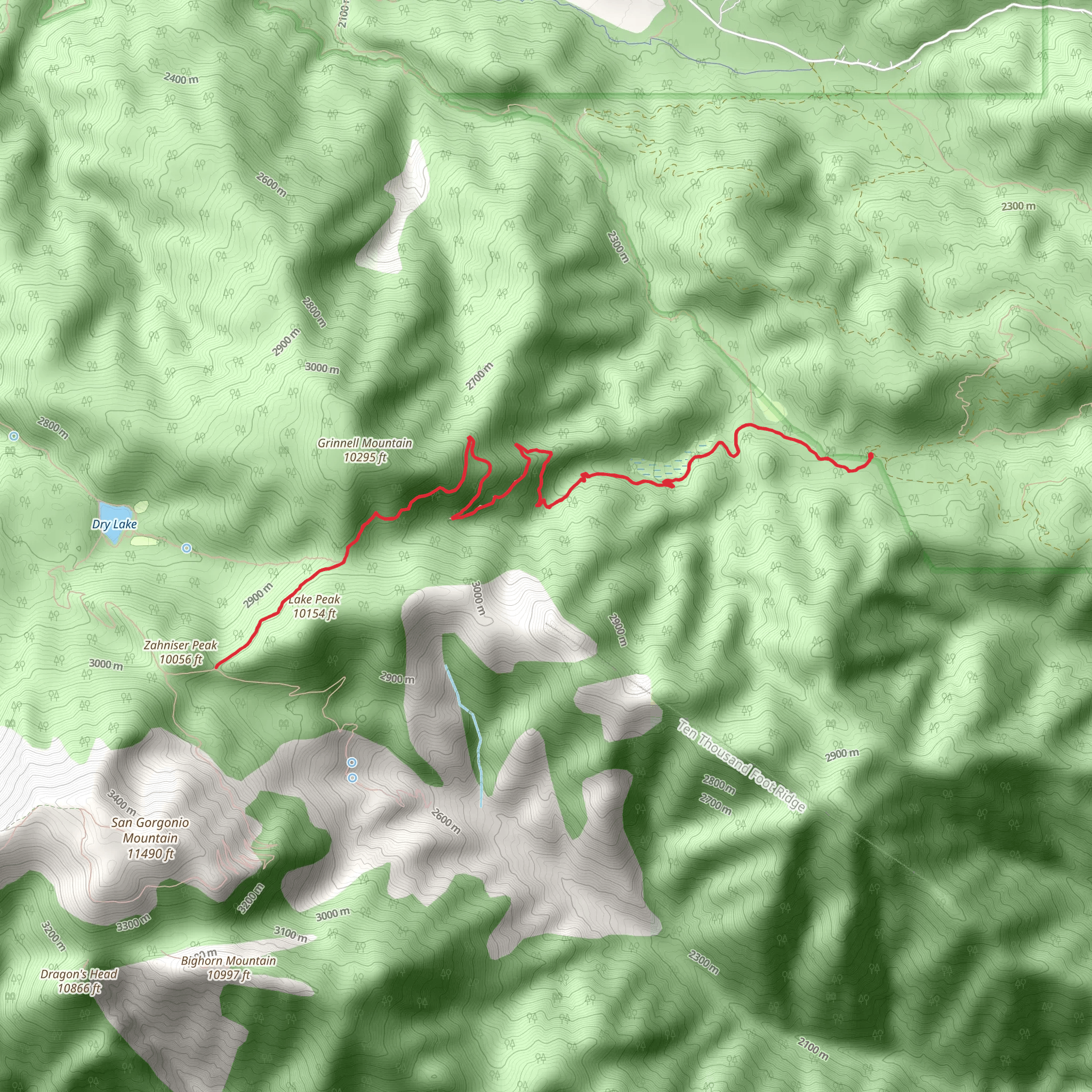 Fish Creek Trail mobile static map