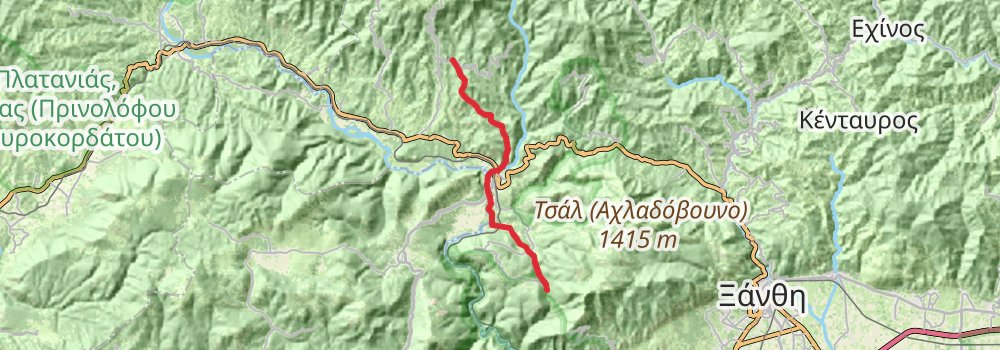 Nestos - Rodopi Trail stage 2 Map