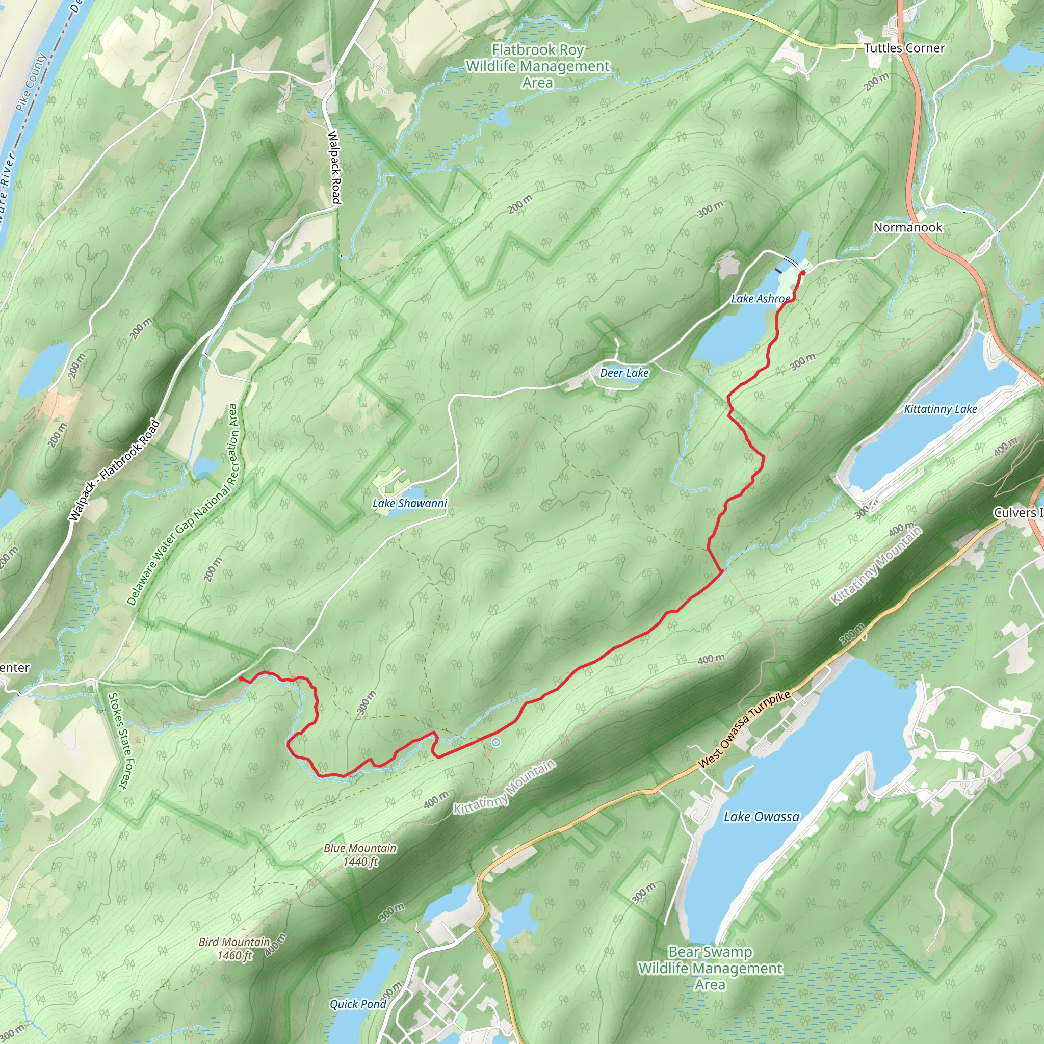 Red Maple Trail mobile static map