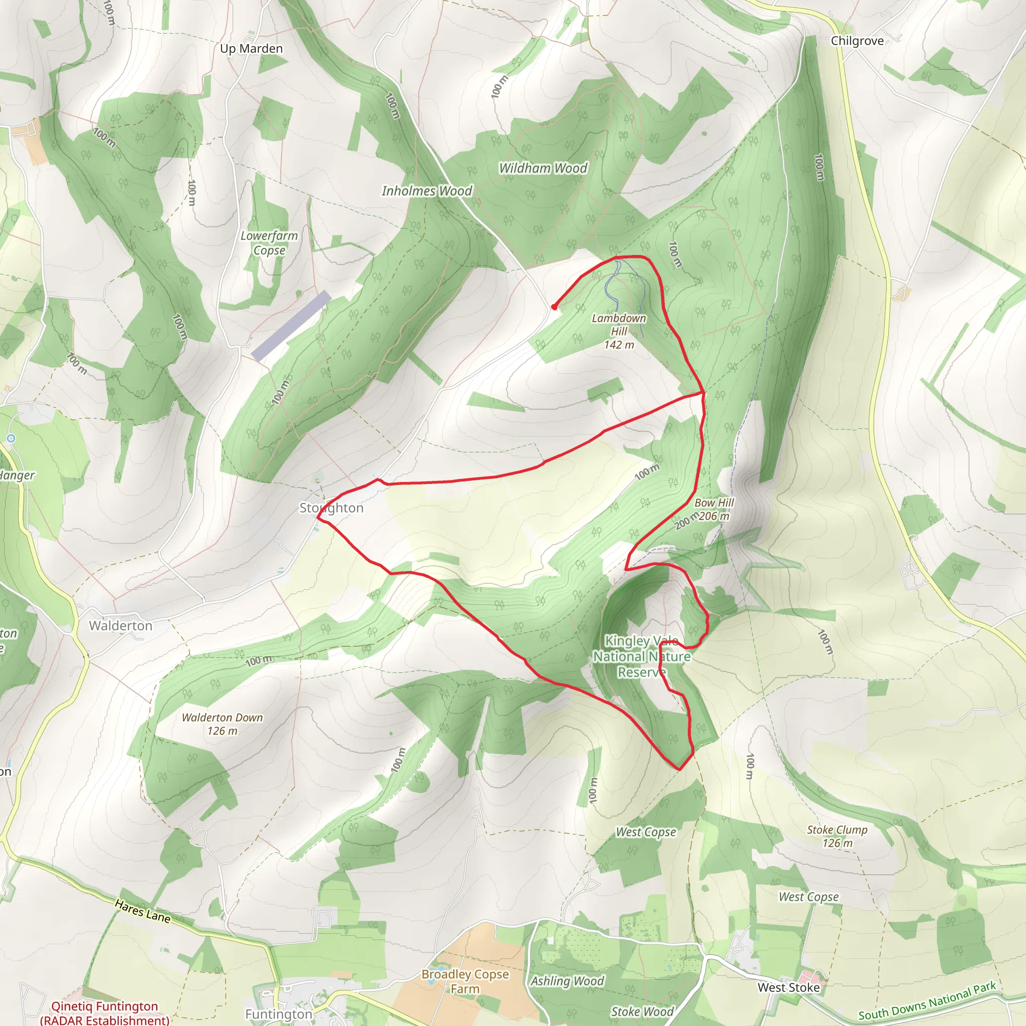 Kingley Vale mobile static map