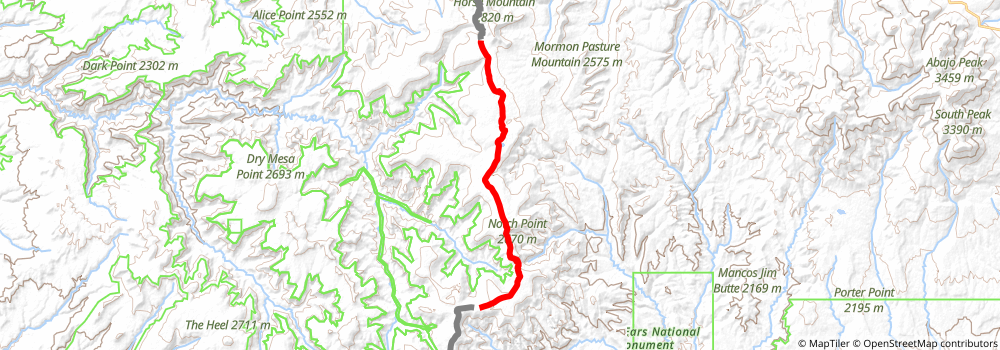 American Discovery Trail South Route stage 299 Map