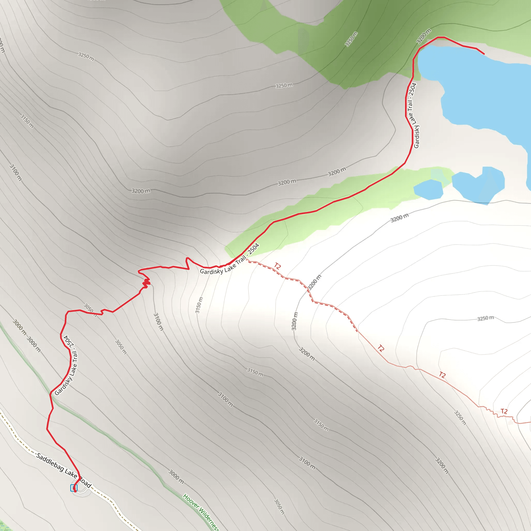 Gardisky Lake Trail mobile static map