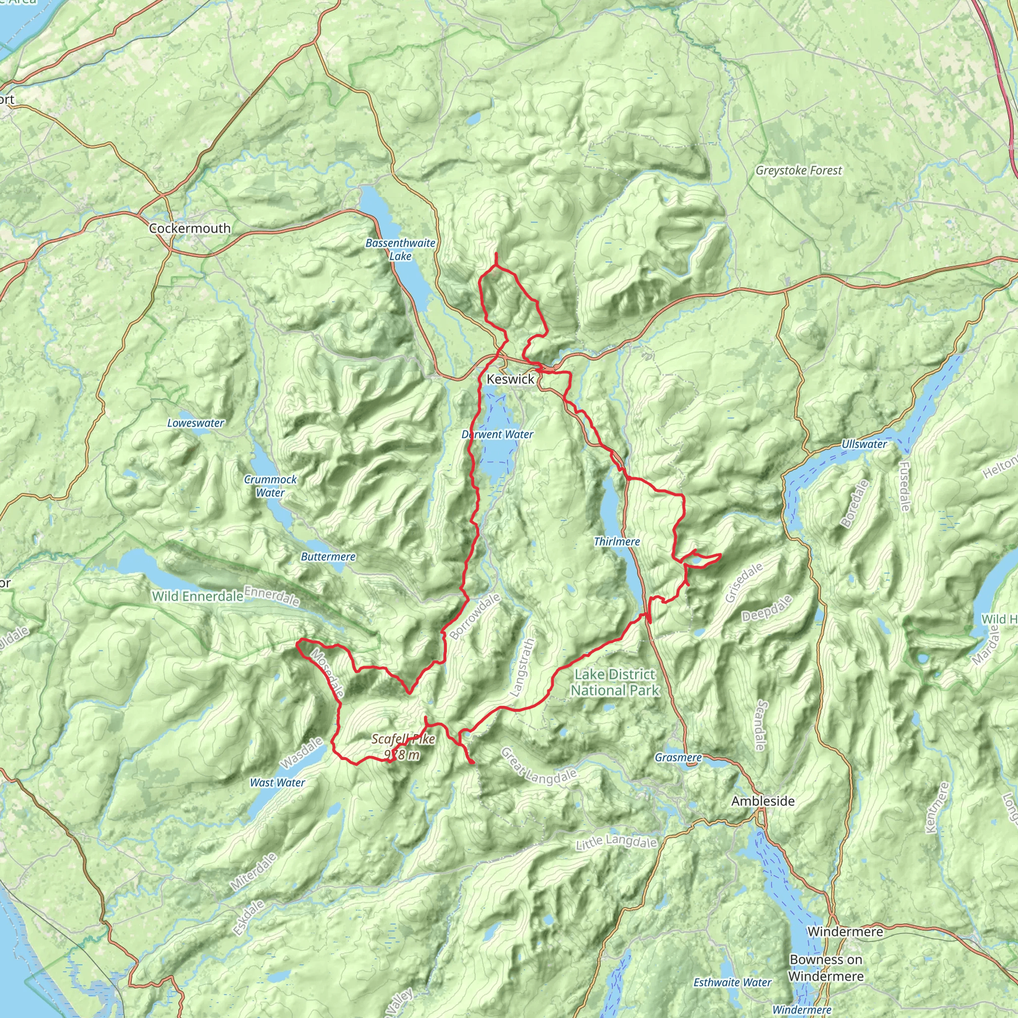 Top Ten Pikes Loop Walk mobile static map