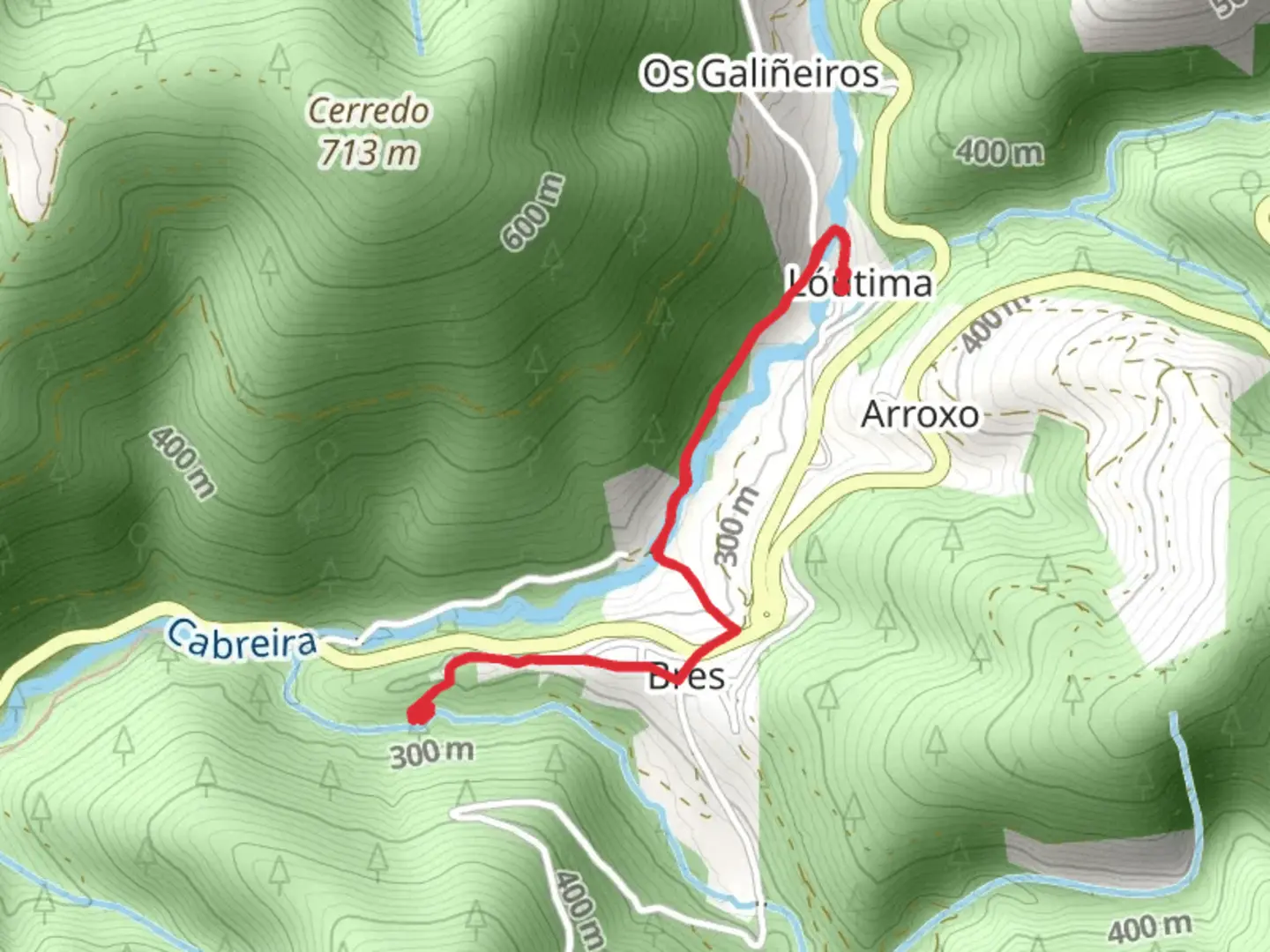 An image depicting the trail Bres Route and its surrounding area.