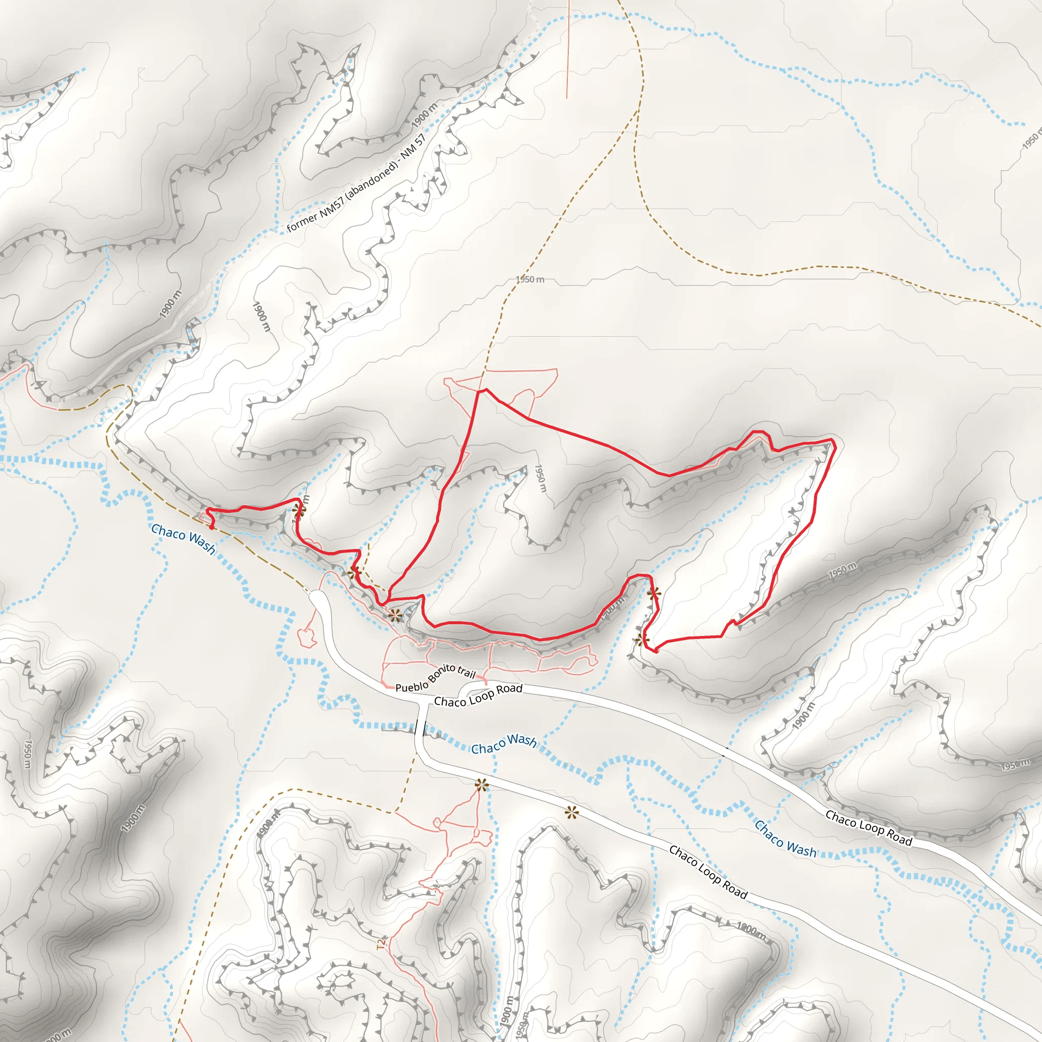Chaco Loop Road Loop - North mobile static map