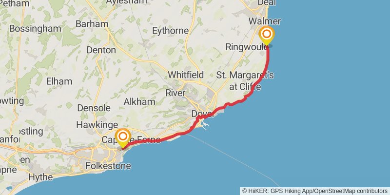 King Ethelbert's Loop from Faversham stage 4 Map