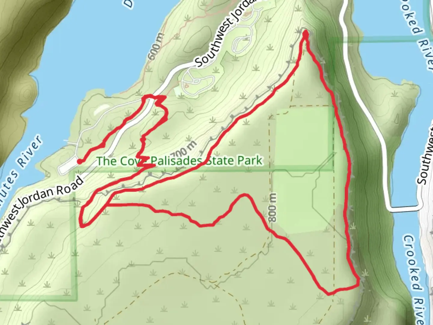 An image depicting the trail Tam-a-láu Loop Trail and its surrounding area.
