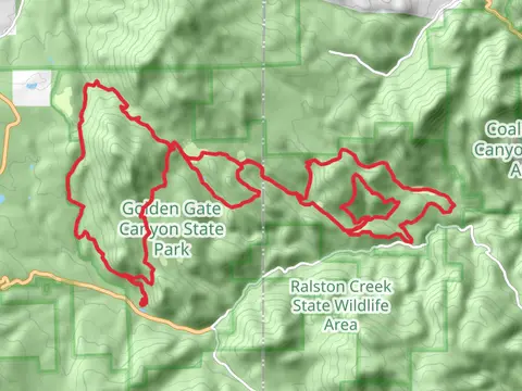 Raccoon Trail, Snowshoe Hare and Burro Trail