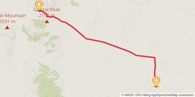American Discovery Trail North Route stage 312 Map