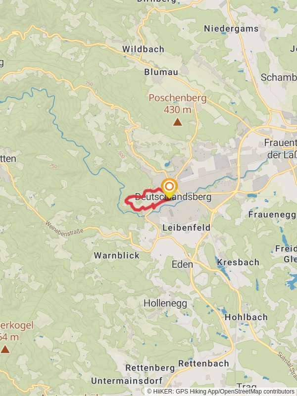 Deutschlandsberg Castle Loop mobile static map