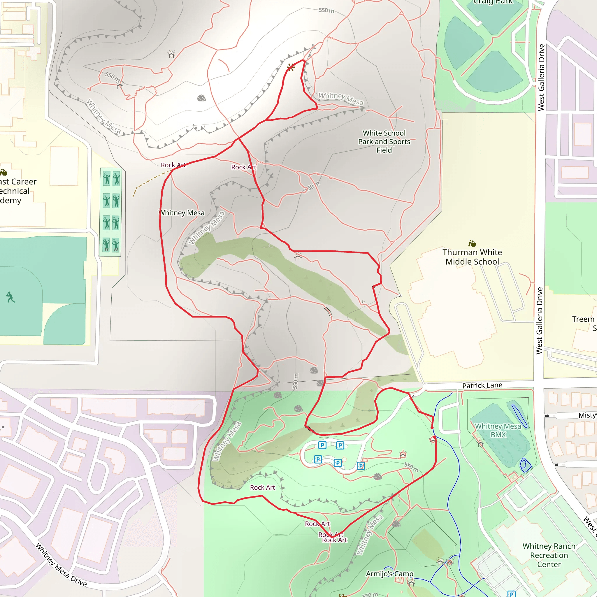 Patrick Lane Loop mobile static map