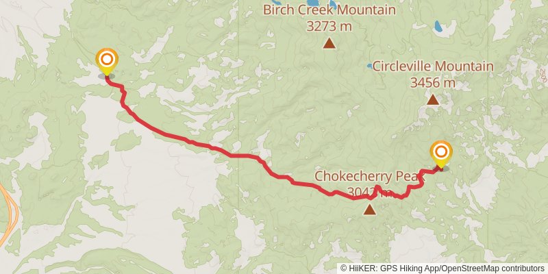American Discovery Trail North Route stage 305 Map