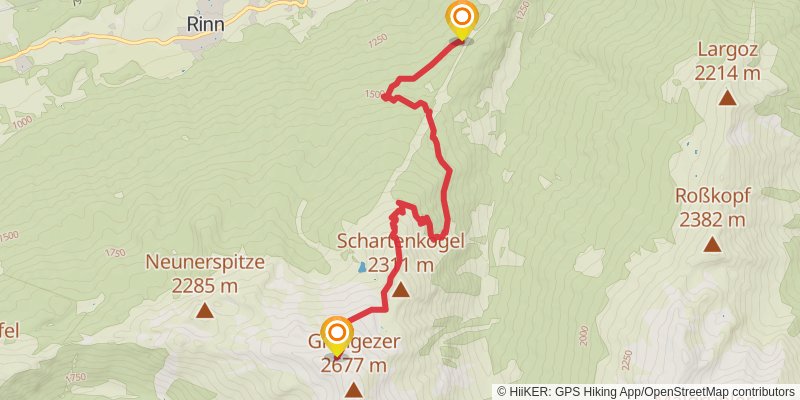 Dream Path - Traumpfad - Munich to Venice stage 10 Map