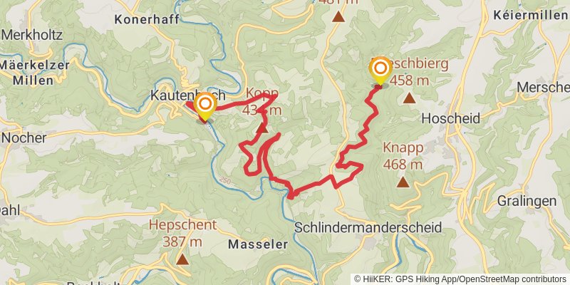 Escapardenne Lee Trail stage 4 Map