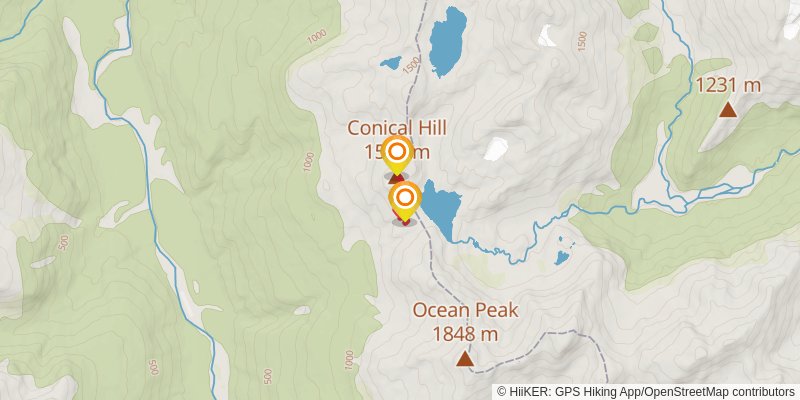 Routeburn Track spur 4 Map