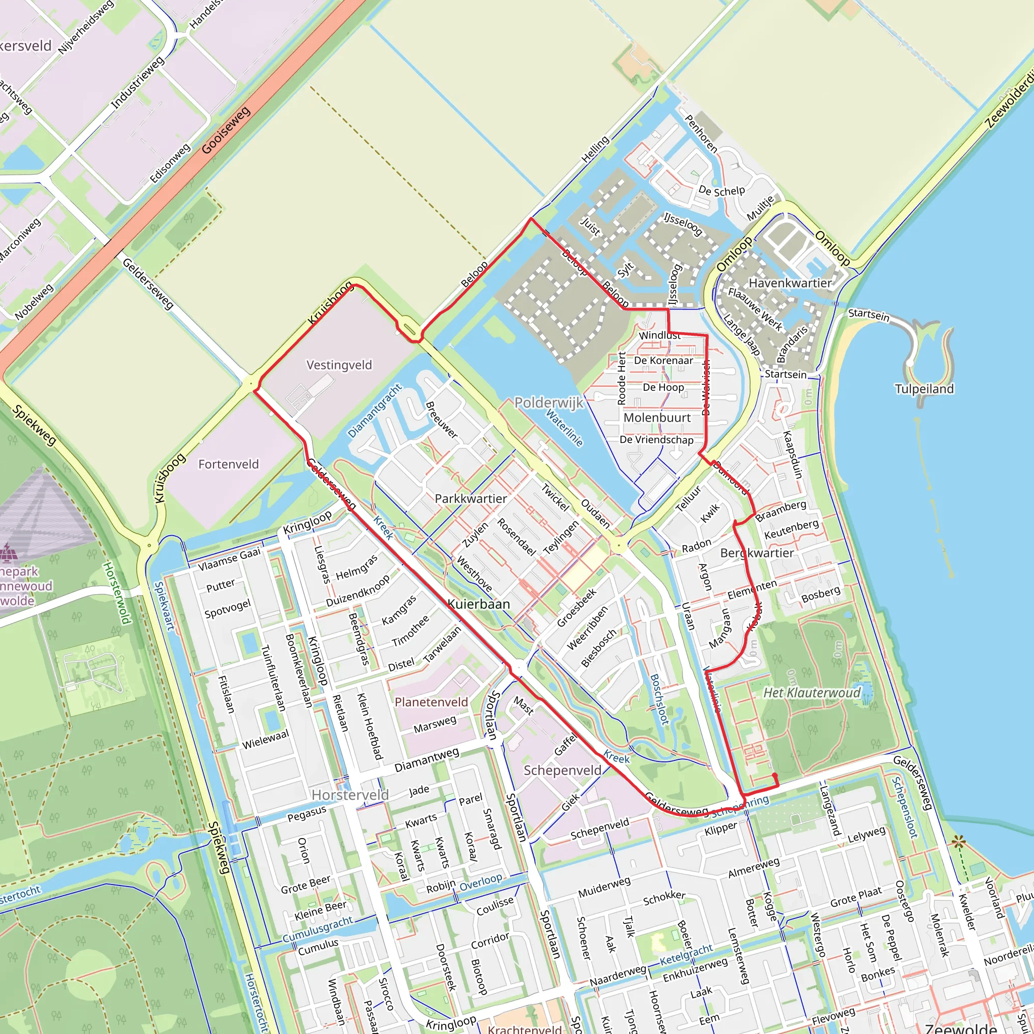 Gelders Weg and Beloop mobile static map