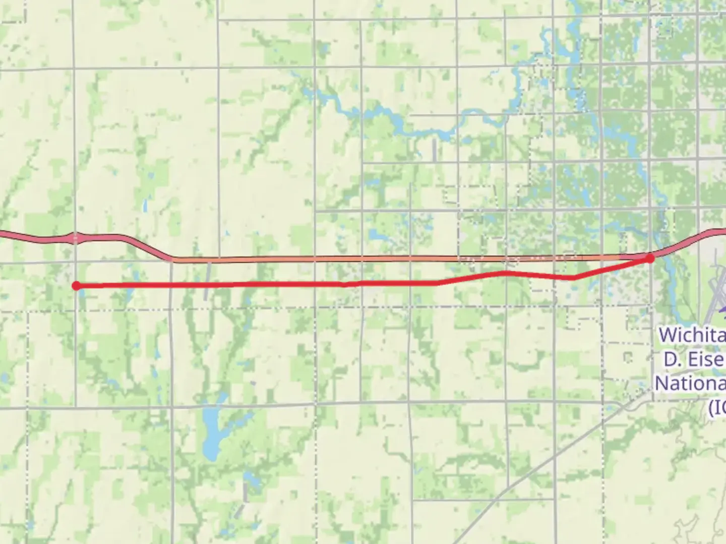 An image depicting the trail Prairie Sunset Trail and its surrounding area.