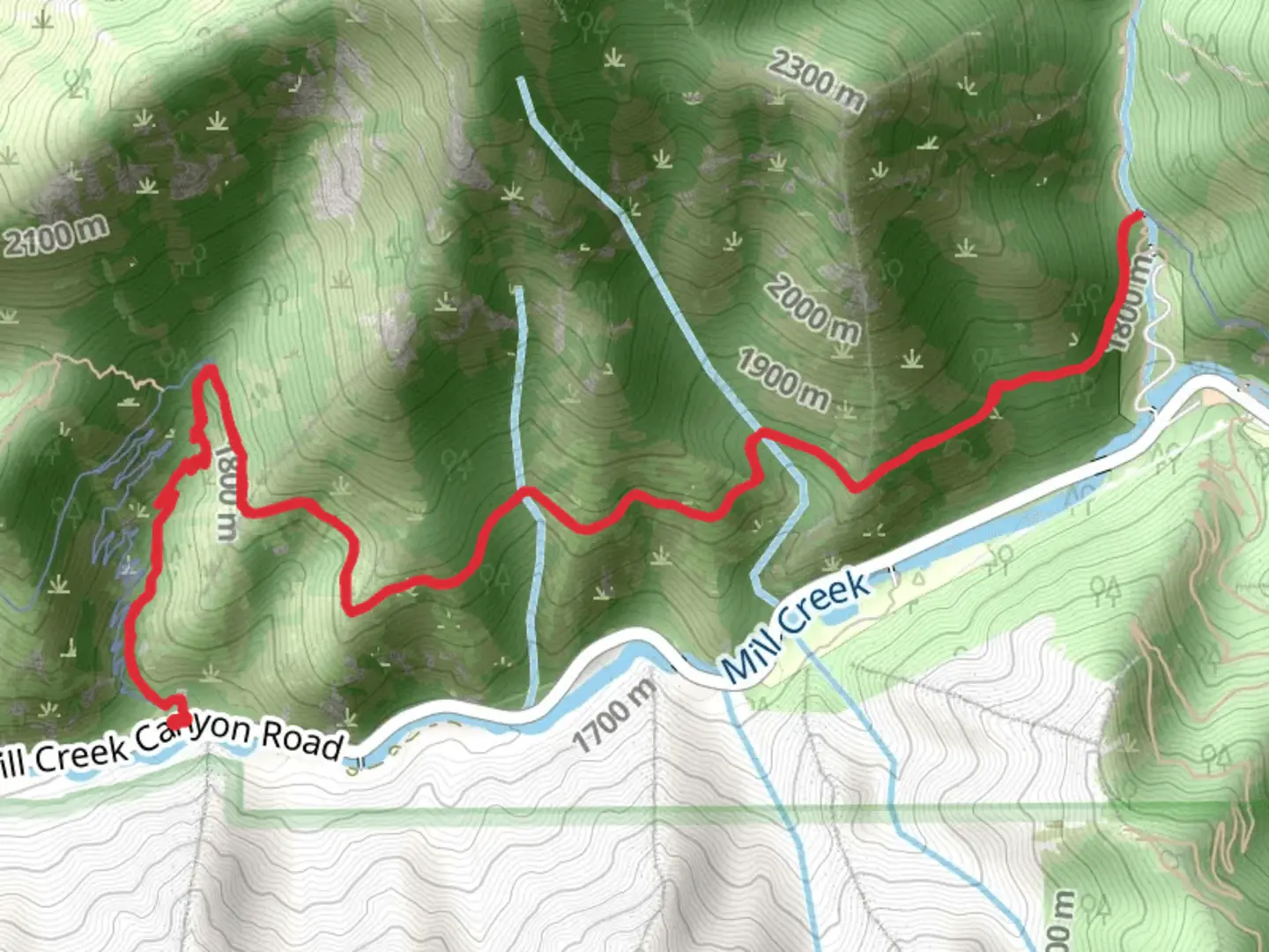 An image depicting the trail Pipeline Trail to Church Fork and its surrounding area.