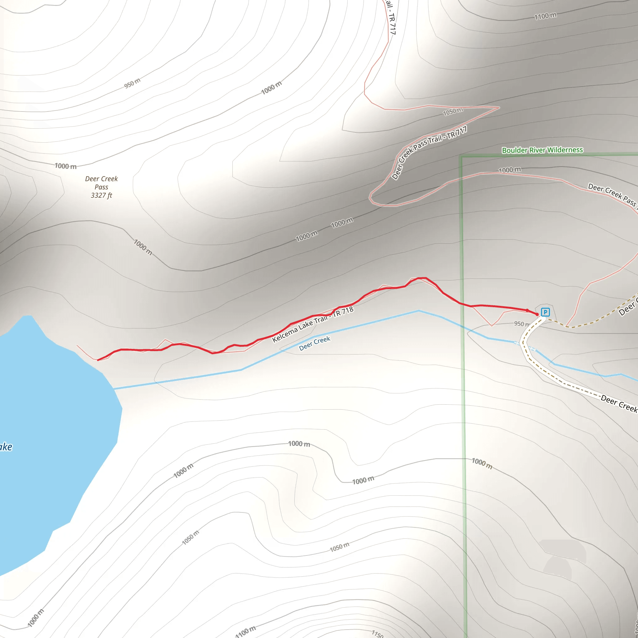 Kelcema Lake Trail mobile static map