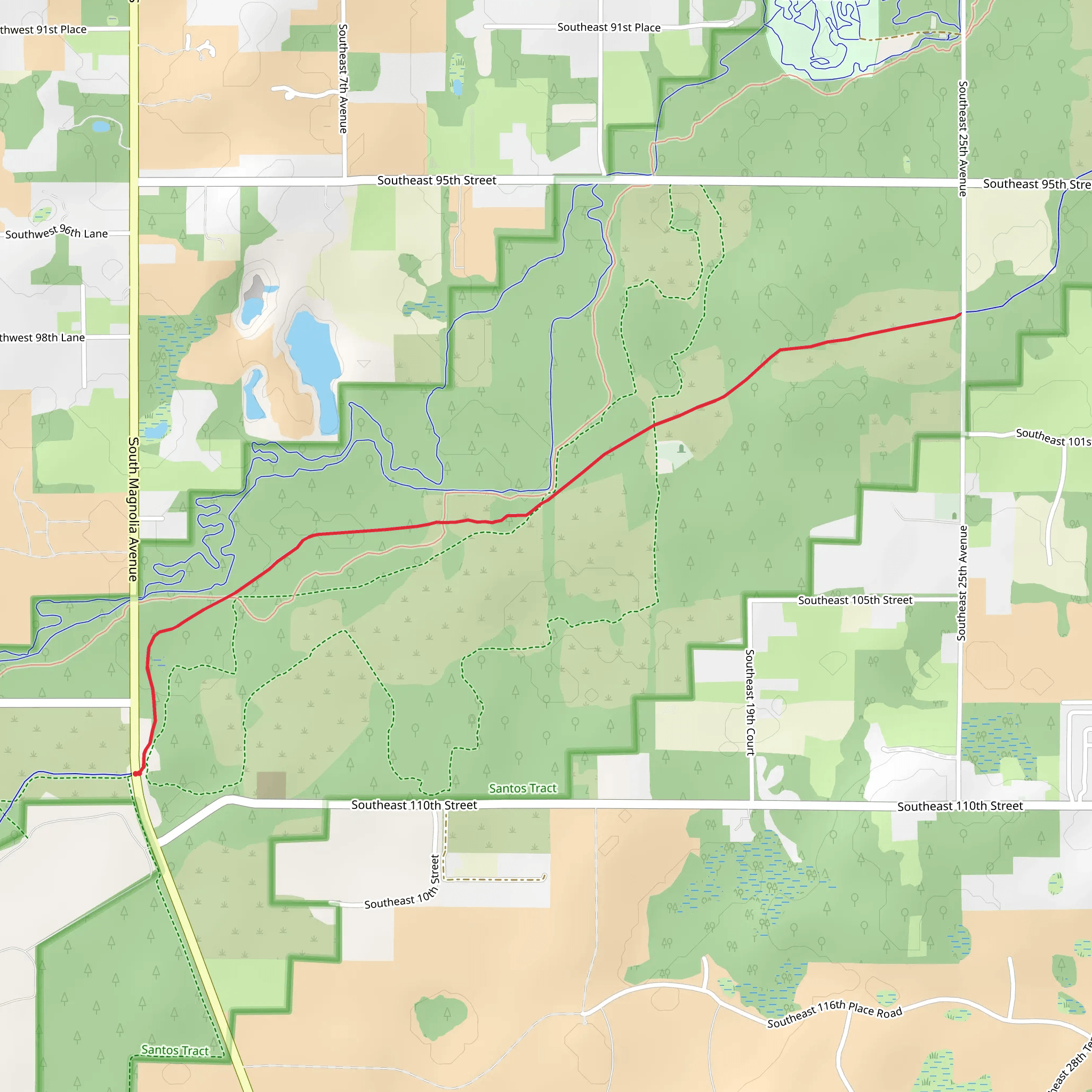 South Magnolia Avenue - Fisher Cemetery mobile static map