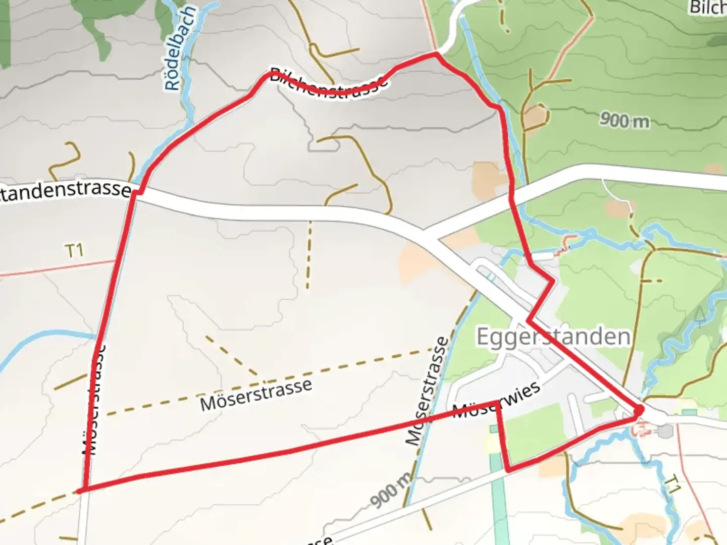 An image depicting the trail Rondom Eggestande and its surrounding area.