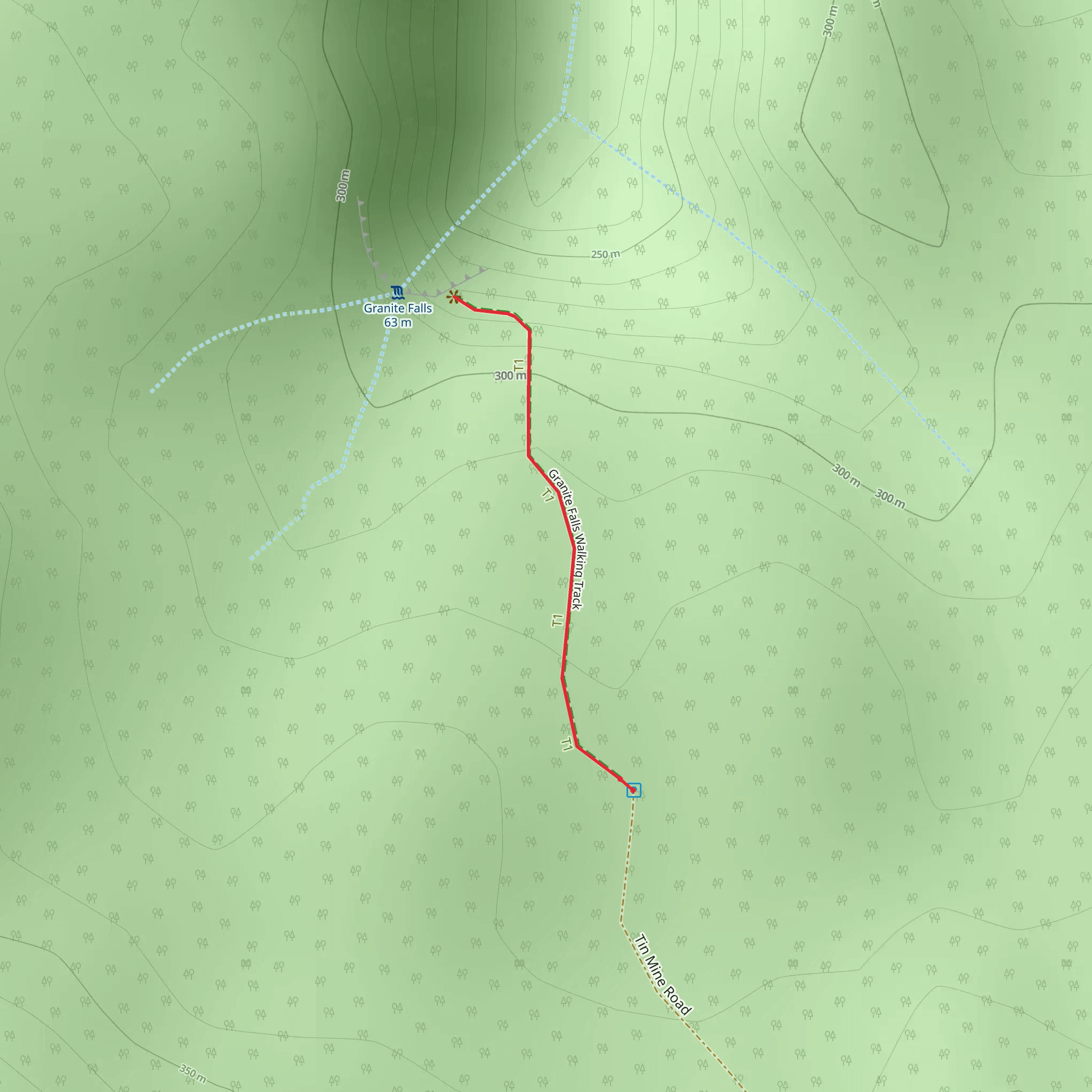 Granite Falls Track mobile static map