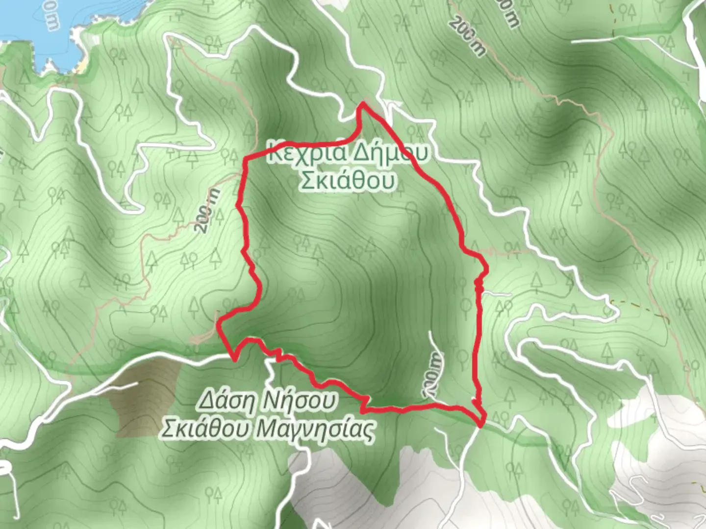 An image depicting the trail Water and Wind Trail and its surrounding area.