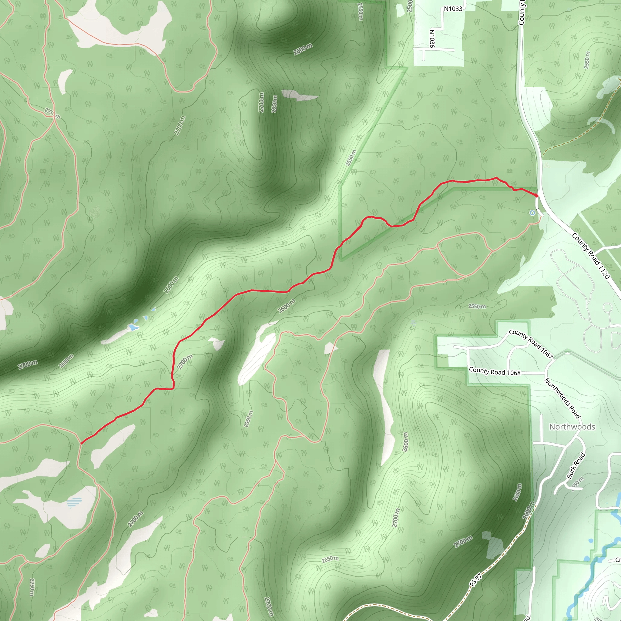 Pinyon Trail mobile static map