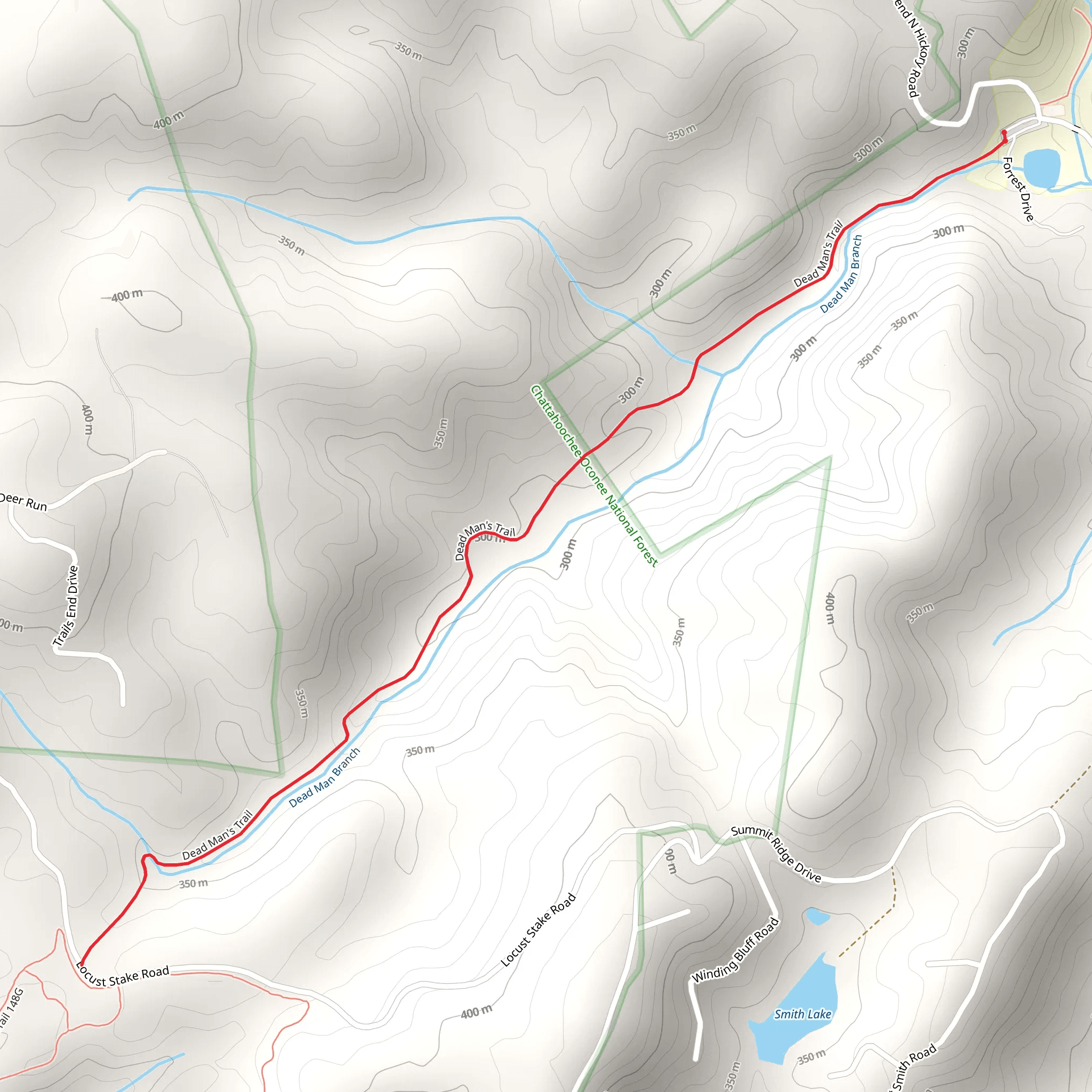 Dead Man Branch Trail mobile static map