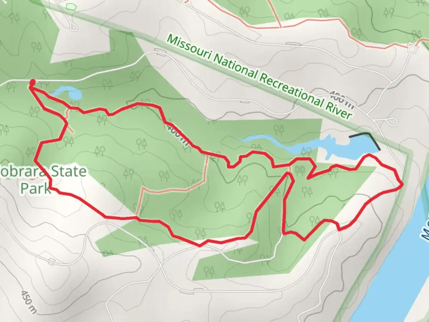 An image depicting the trail Deer Creek Trail and Mack Loop Trail and its surrounding area.