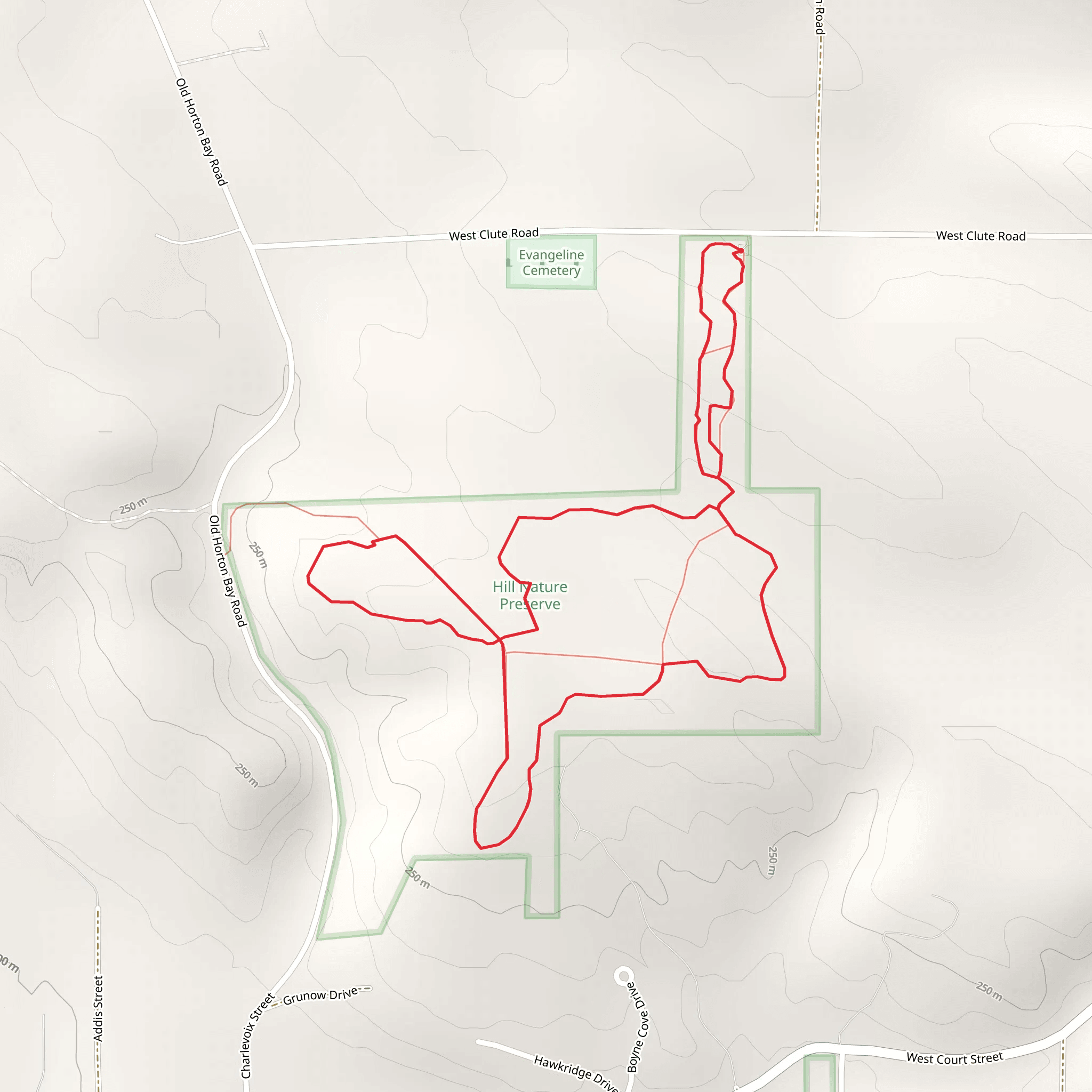 West Clute Road Loop - South mobile static map