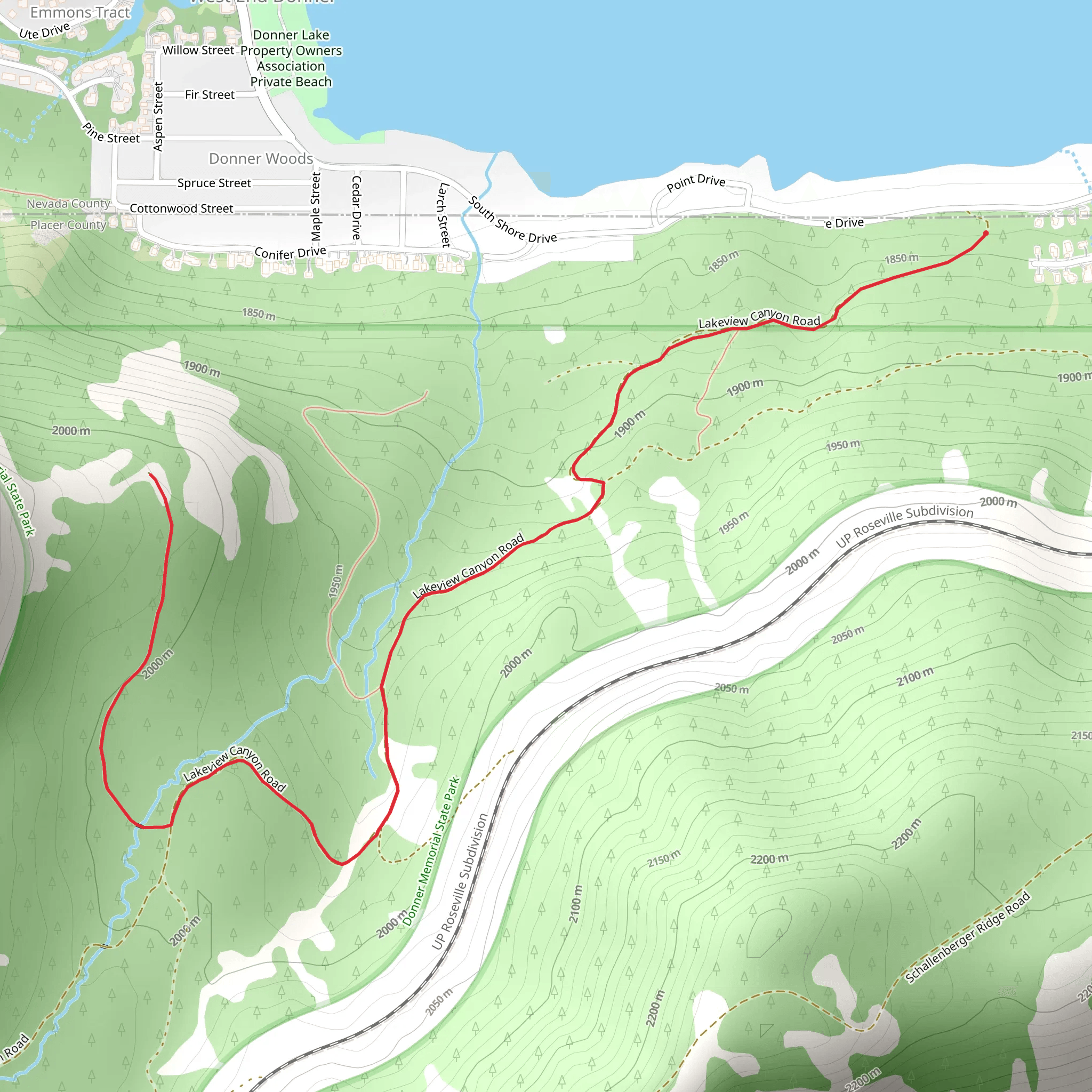 South Shore Drive mobile static map